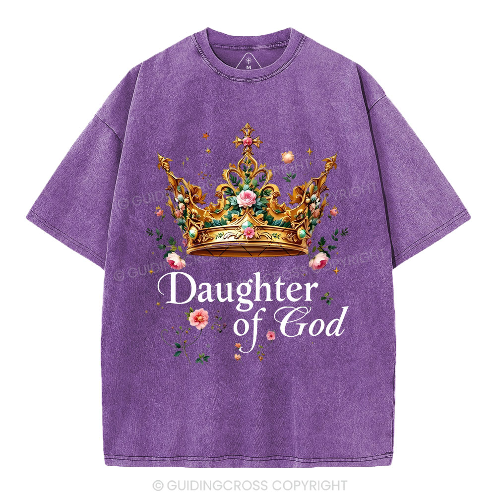 Daughter Of God Christian Washed T-Shirt