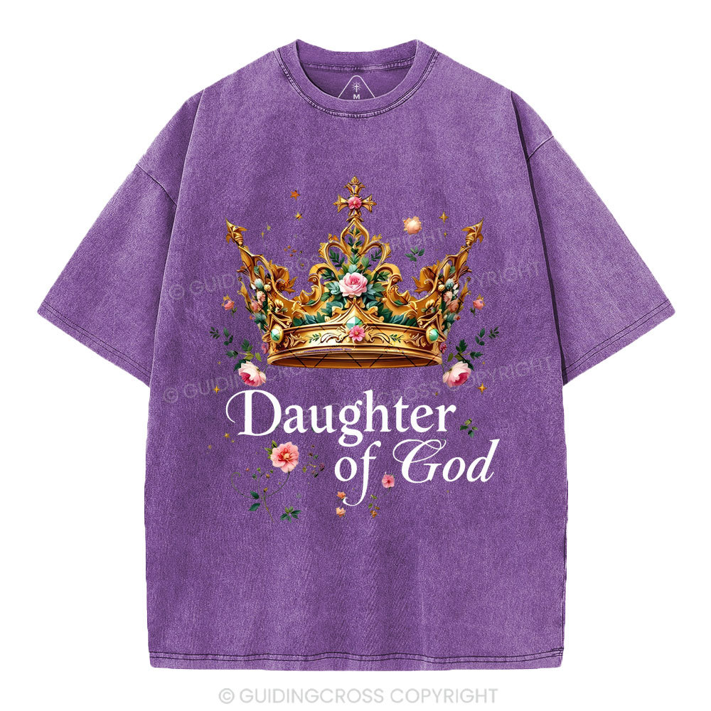 Daughter Of God Christian Washed T-Shirt