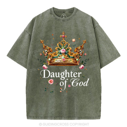 Daughter Of God Christian Washed T-Shirt