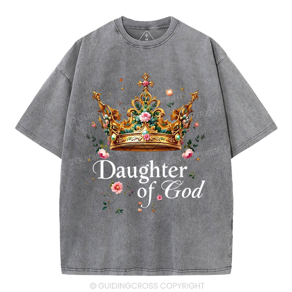 Daughter Of God Christian Washed T-Shirt
