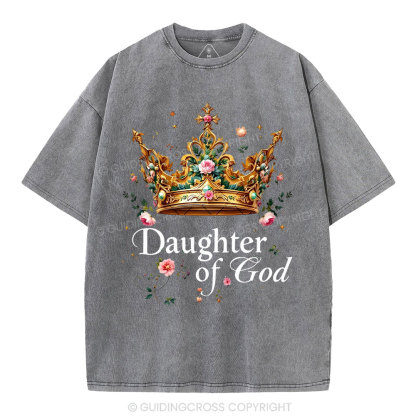 Daughter Of God Christian Washed T-Shirt