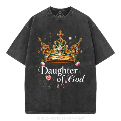 Daughter Of God Christian Washed T-Shirt