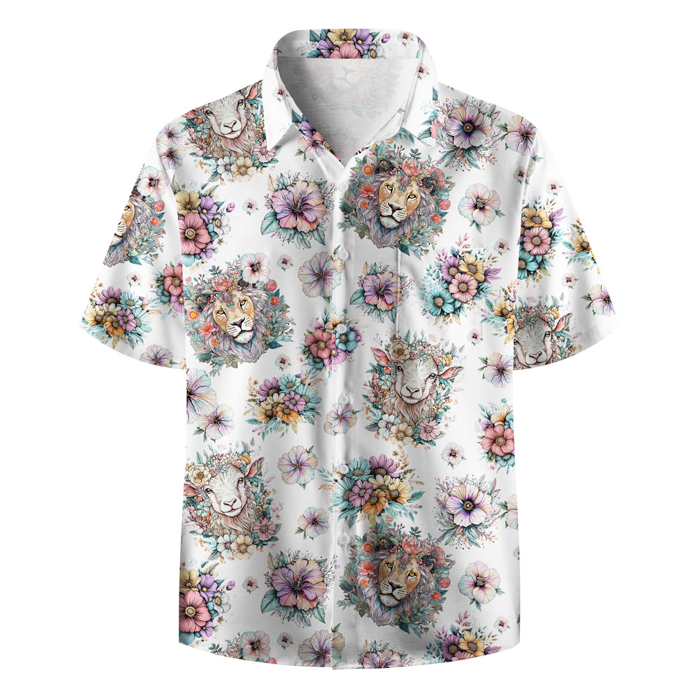 Frist Of All I'm God Pieces Christian Hawaiian Shirt Sale - GuidingCross