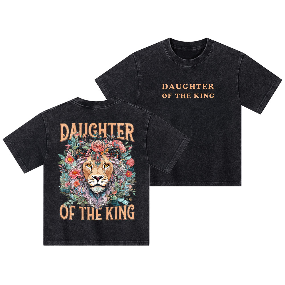 Daughtier Of The King Kid Washed T-Shirt
