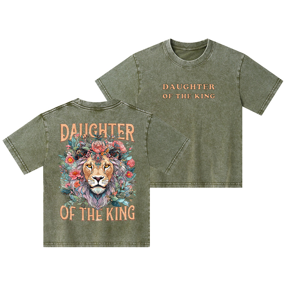 Daughtier Of The King Kid Washed T-Shirt