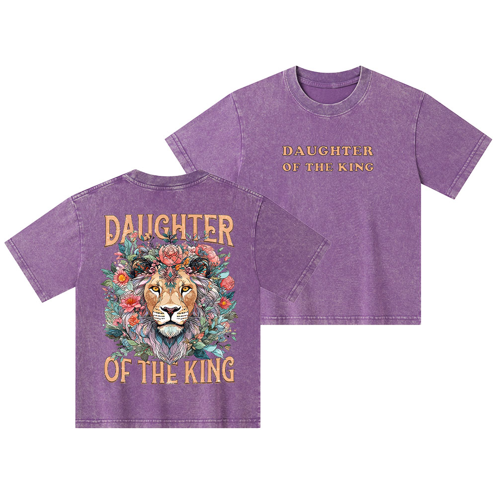 Daughtier Of The King Kid Washed T-Shirt