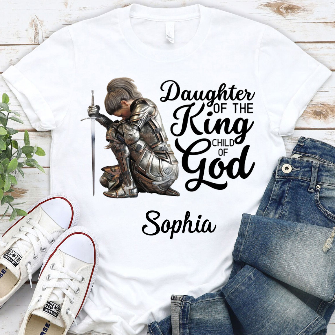 Personalized Daughter Of The King Child Of The God Christian T-Shirt