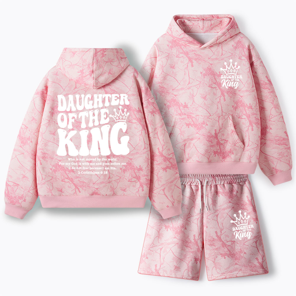 Daughter Of The King Christian Camo Fleece Hoodie Set