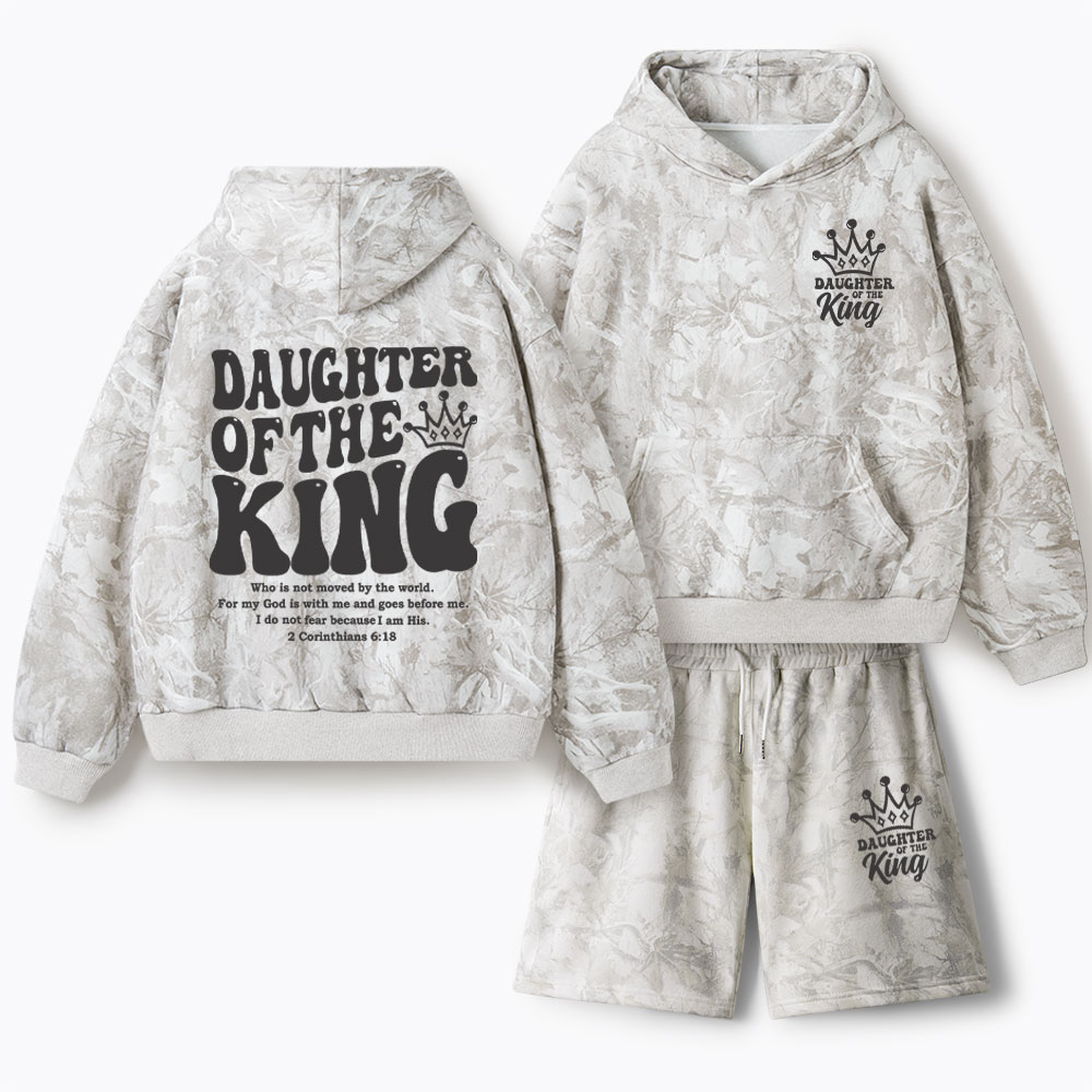 Daughter Of The King Christian Camo Fleece Hoodie Set