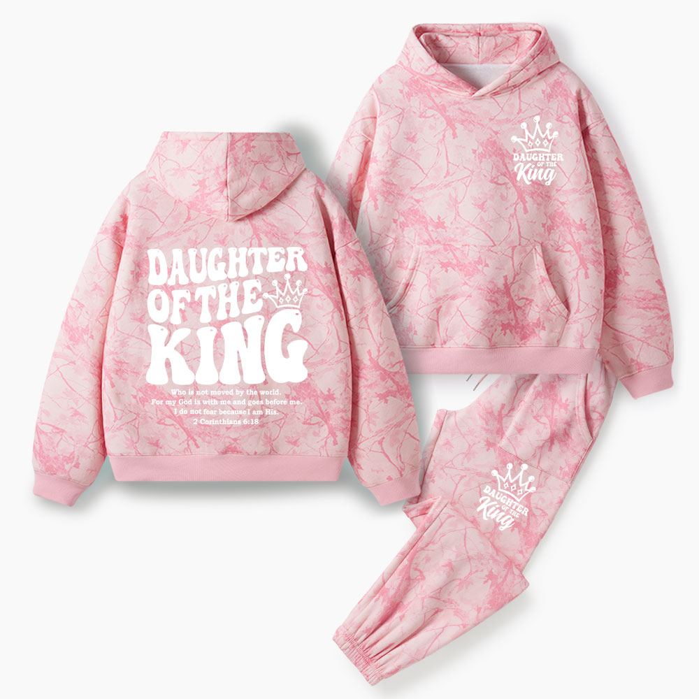 Daughter Of The King Christian Camo Fleece Hoodie Set