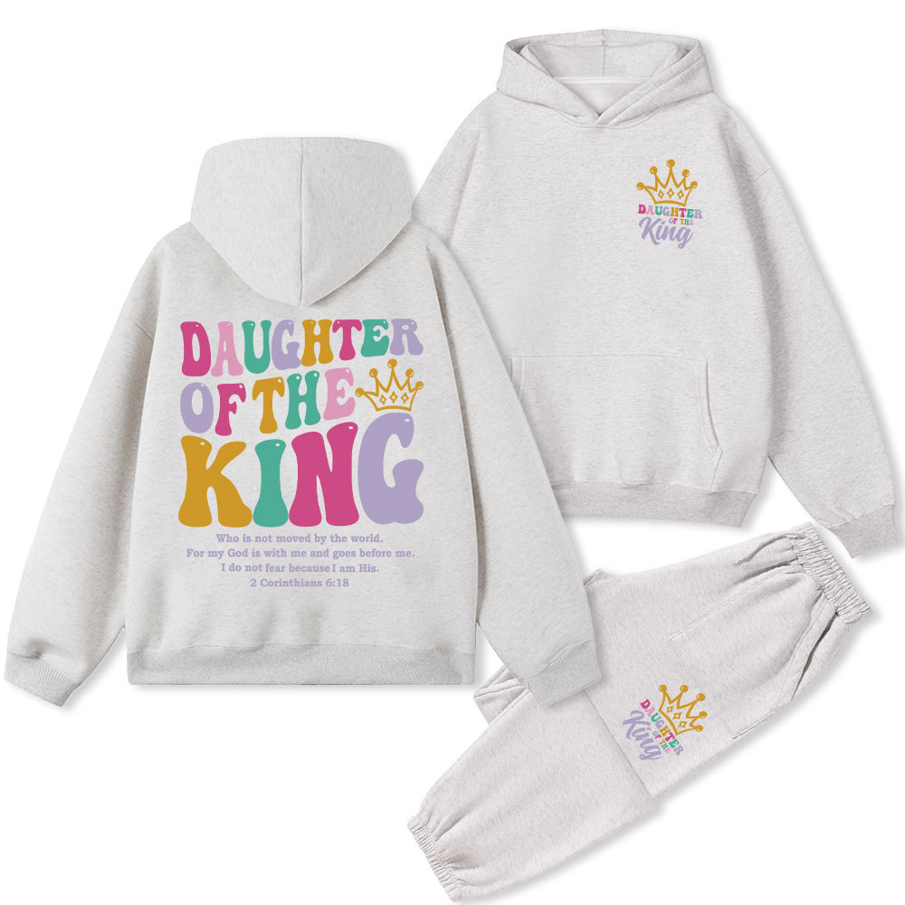 Daughter Of The King Christian Fleece Hoodie Set