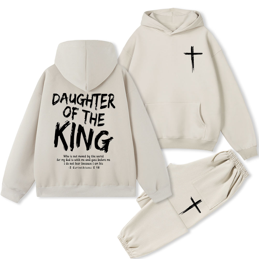 Daughter Of The King Christian Fleece Hoodie Set