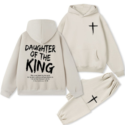 Daughter Of The King Christian Fleece Hoodie Set