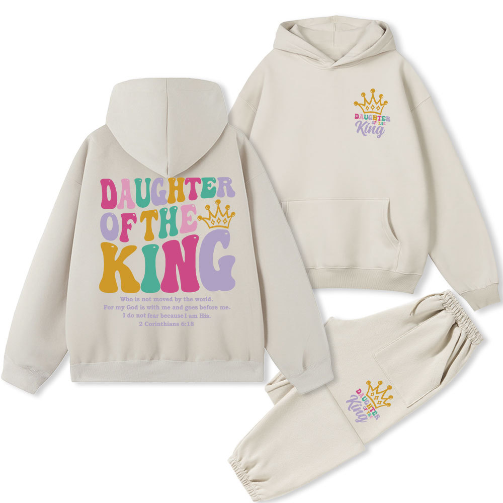 Daughter Of The King Christian Fleece Hoodie Set