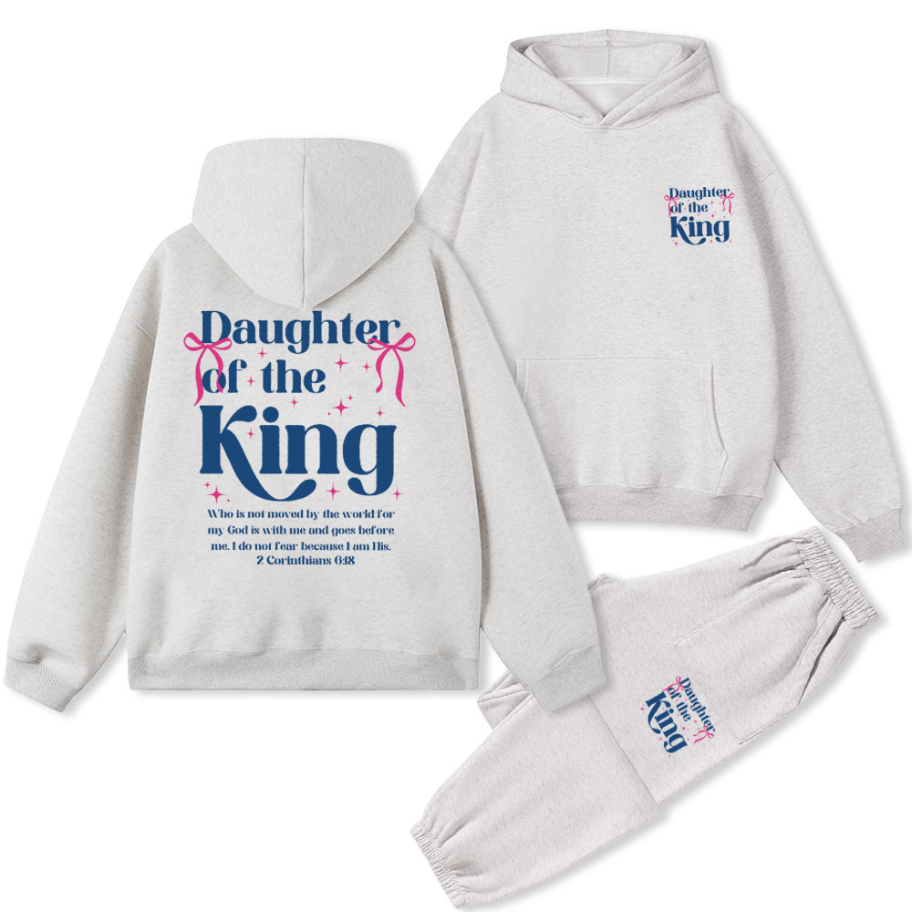 Daughter Of The King Christian Fleece Hoodie Set