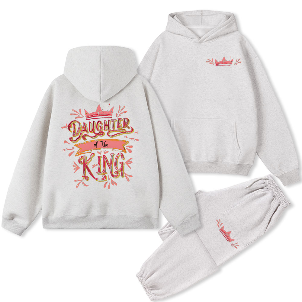 Daughter Of The King Christian Fleece Hoodie Set