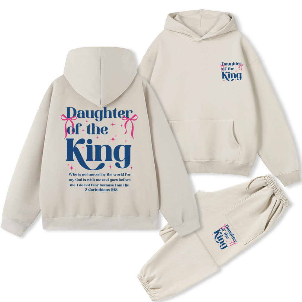 Daughter Of The King Christian Fleece Hoodie Set