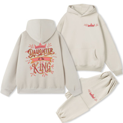 Daughter Of The King Christian Fleece Hoodie Set