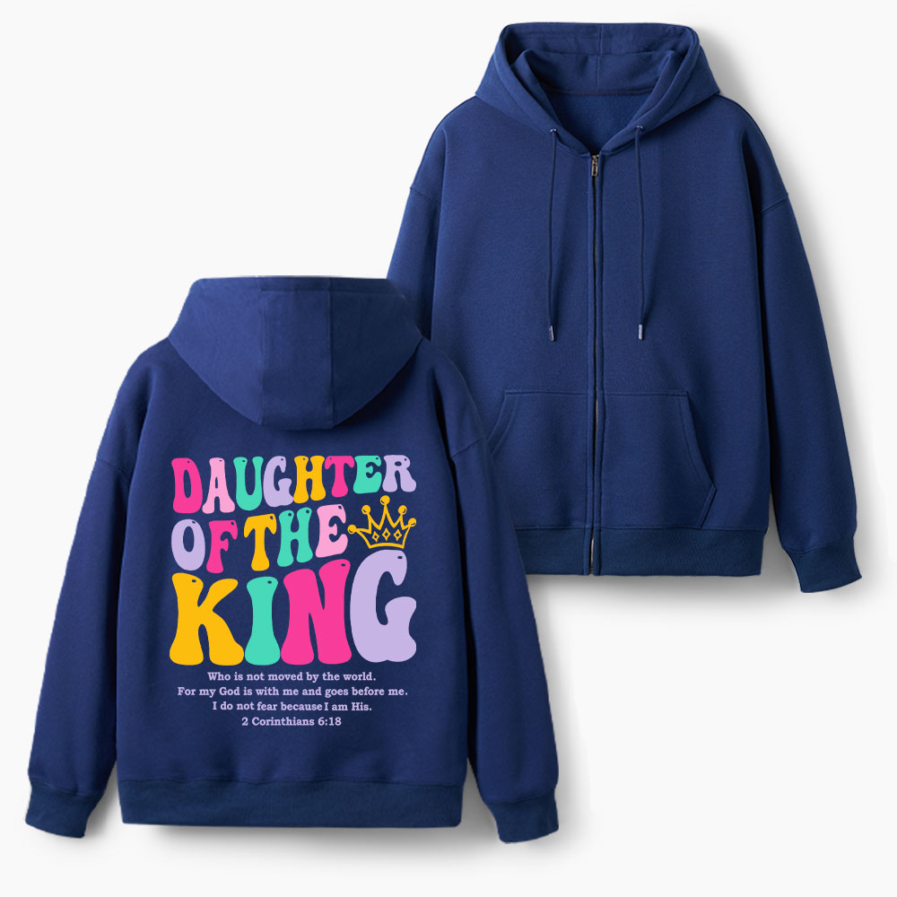 Daughter Of The King Christian Fleece-Lined Full-Zip Hoodie