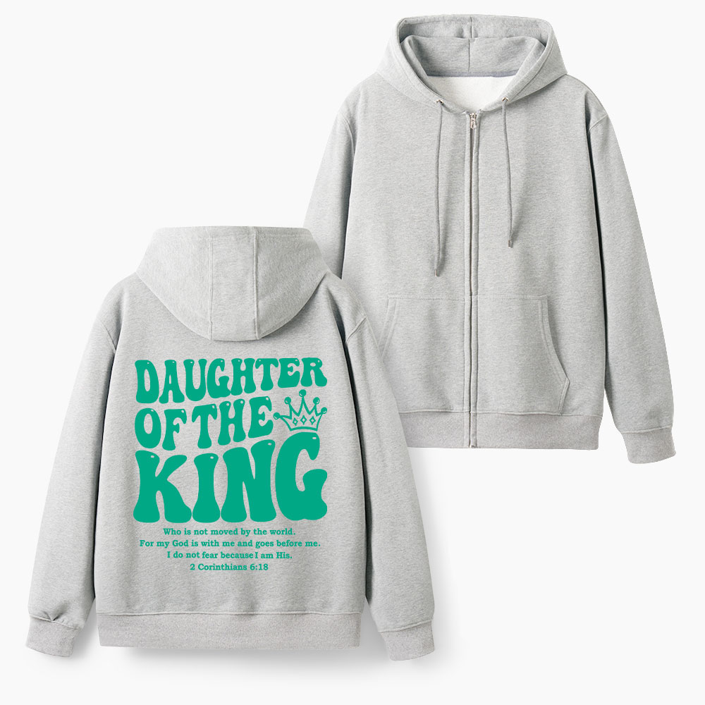 Daughter Of The King Christian Fleece-Lined Full-Zip Hoodie