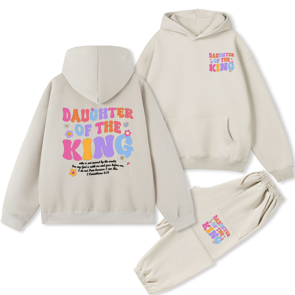 Daughter Of The King Christian Fleecec Hoodie Set