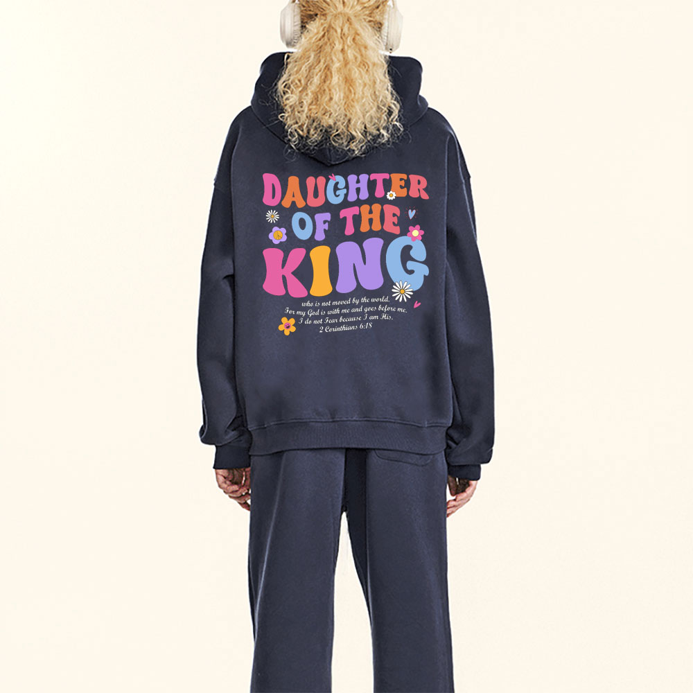 Daughter Of The King Christian Fleecec Hoodie Set