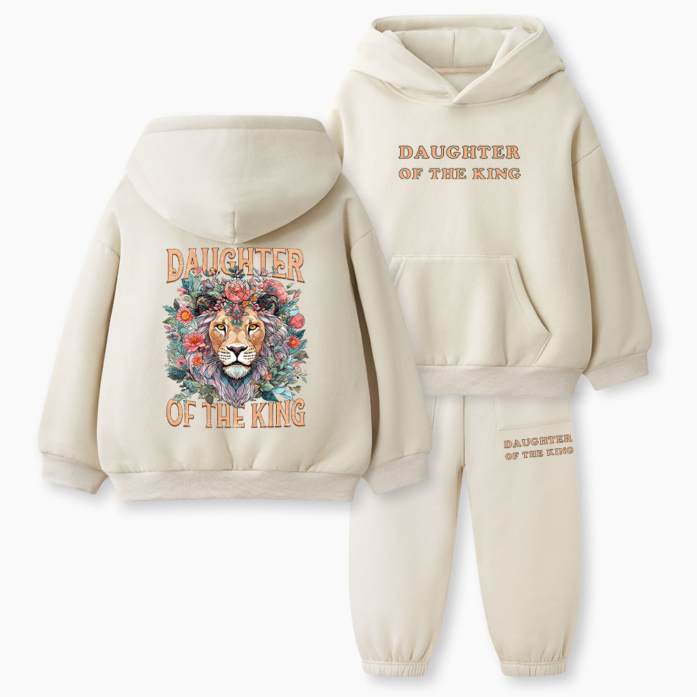 Daughter Of The King Christian Kid Fleece Hoodie Set