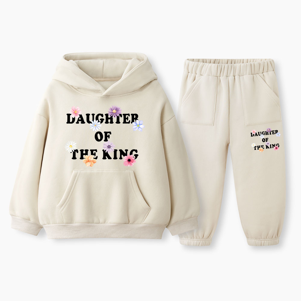 Daughter Of The King Christian Kid Fleece Hoodie Set