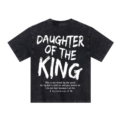 Daughter Of The King Christian Kid Washed T-Shirt