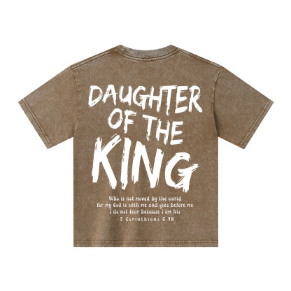 Daughter Of The King Christian Kid Washed T-Shirt