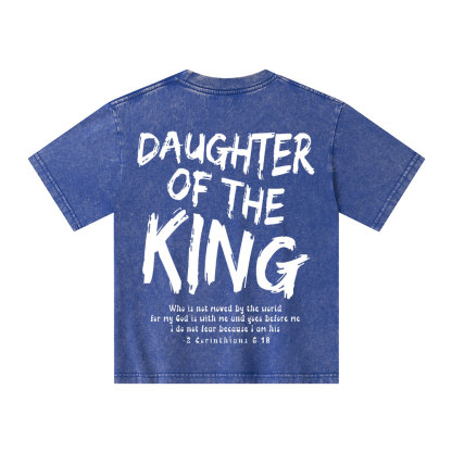 Daughter Of The King Christian Kid Washed T-Shirt