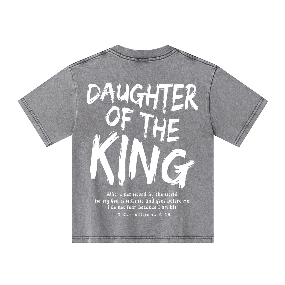 Daughter Of The King Christian Kid Washed T-Shirt