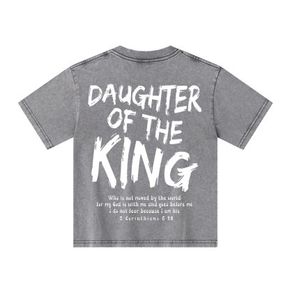 Daughter Of The King Christian Kid Washed T-Shirt