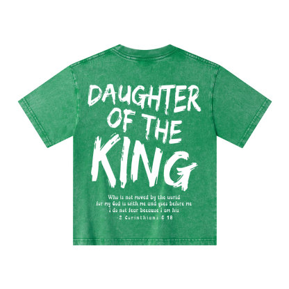 Daughter Of The King Christian Kid Washed T-Shirt