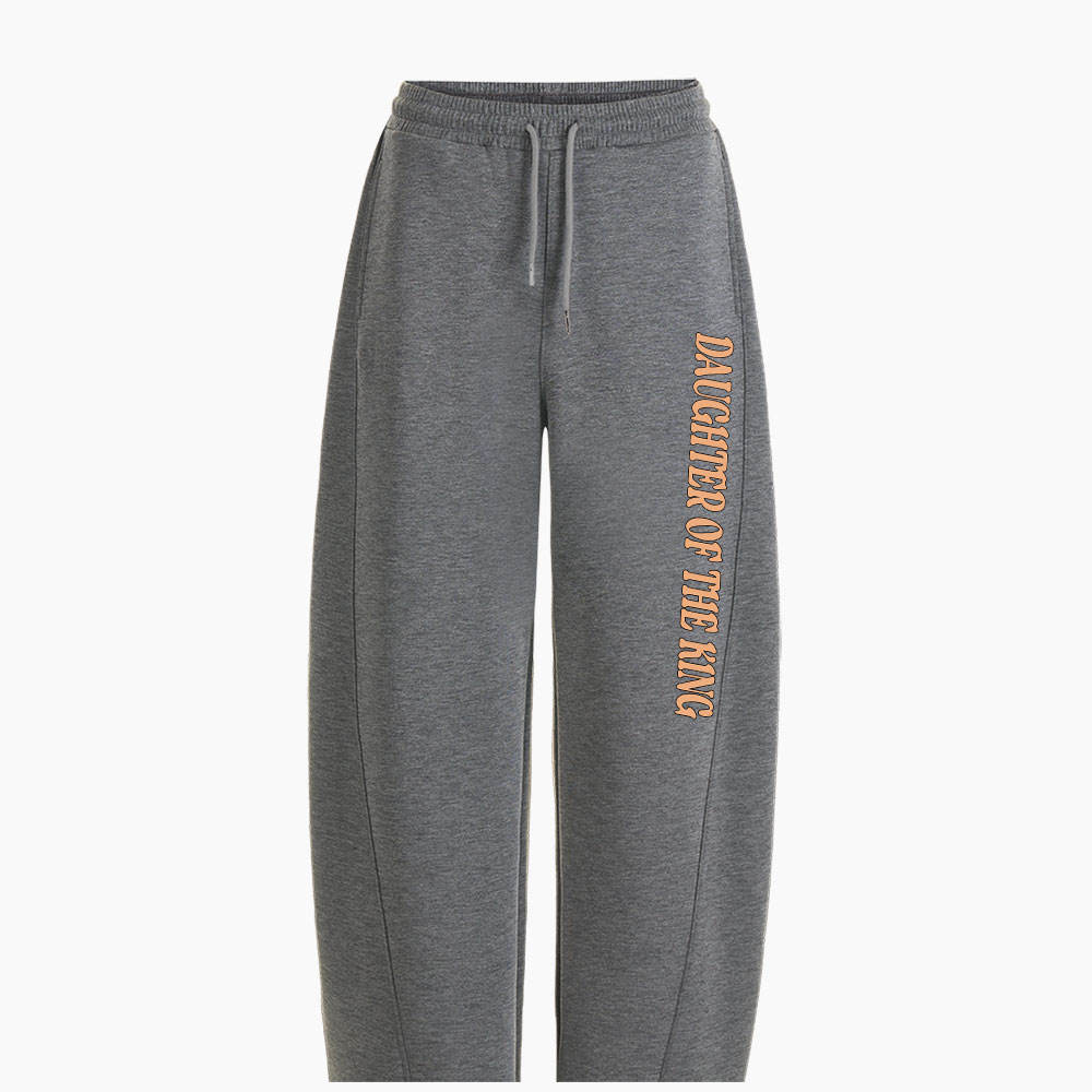 Daughter Of The King Christian Minimalist Knit Barrel Sweatpants