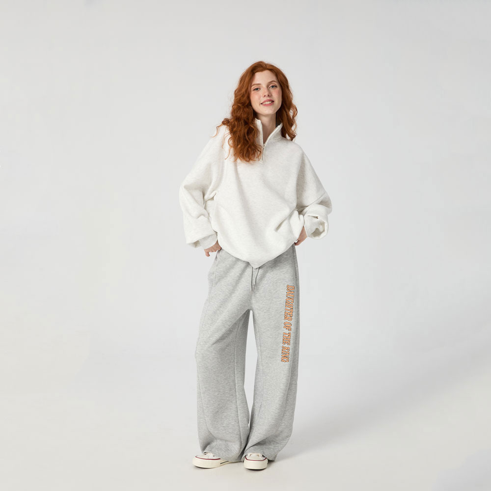 Daughter Of The King Christian Minimalist Knit Barrel Sweatpants