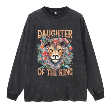 Daughter Of The King Christian Washed Long Sleeve T-Shirt