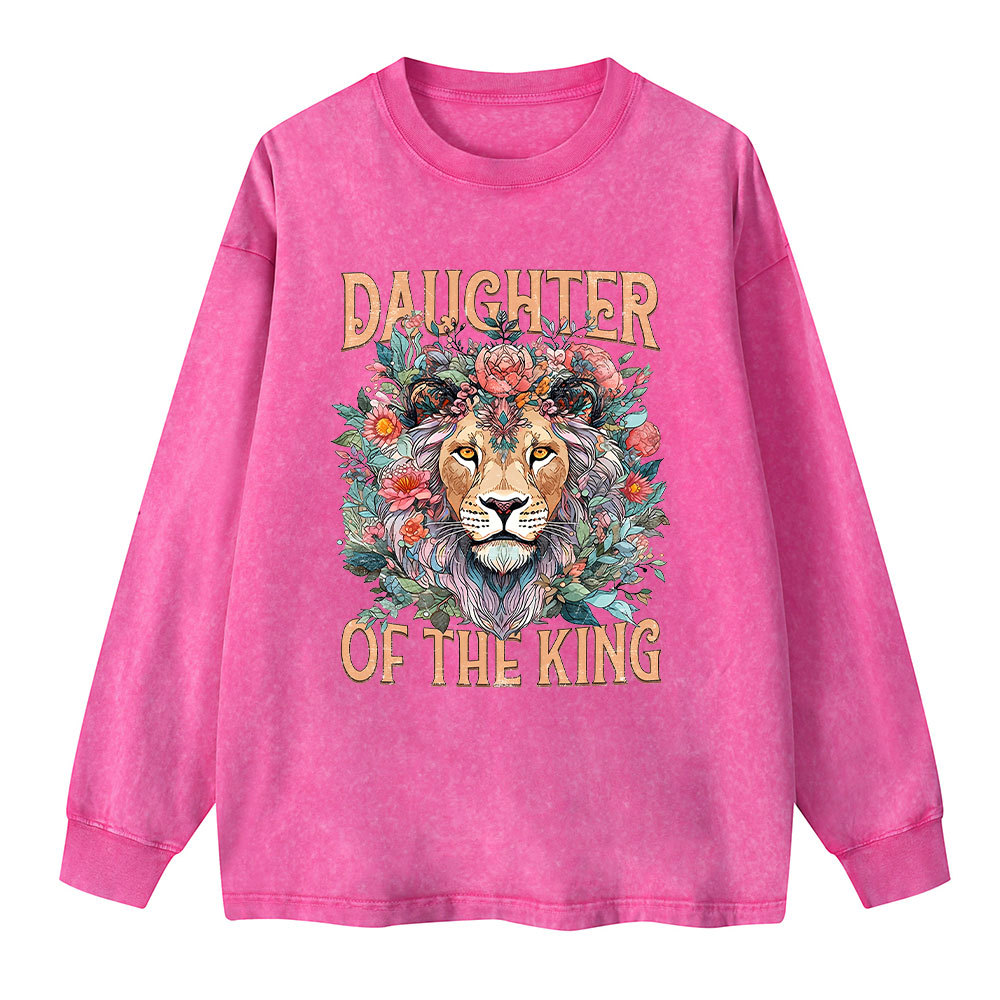 Daughter Of The King Christian Washed Long Sleeve T-Shirt