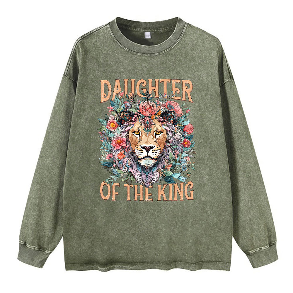 Daughter Of The King Christian Washed Long Sleeve T-Shirt