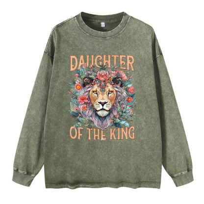 Daughter Of The King Christian Washed Long Sleeve T-Shirt
