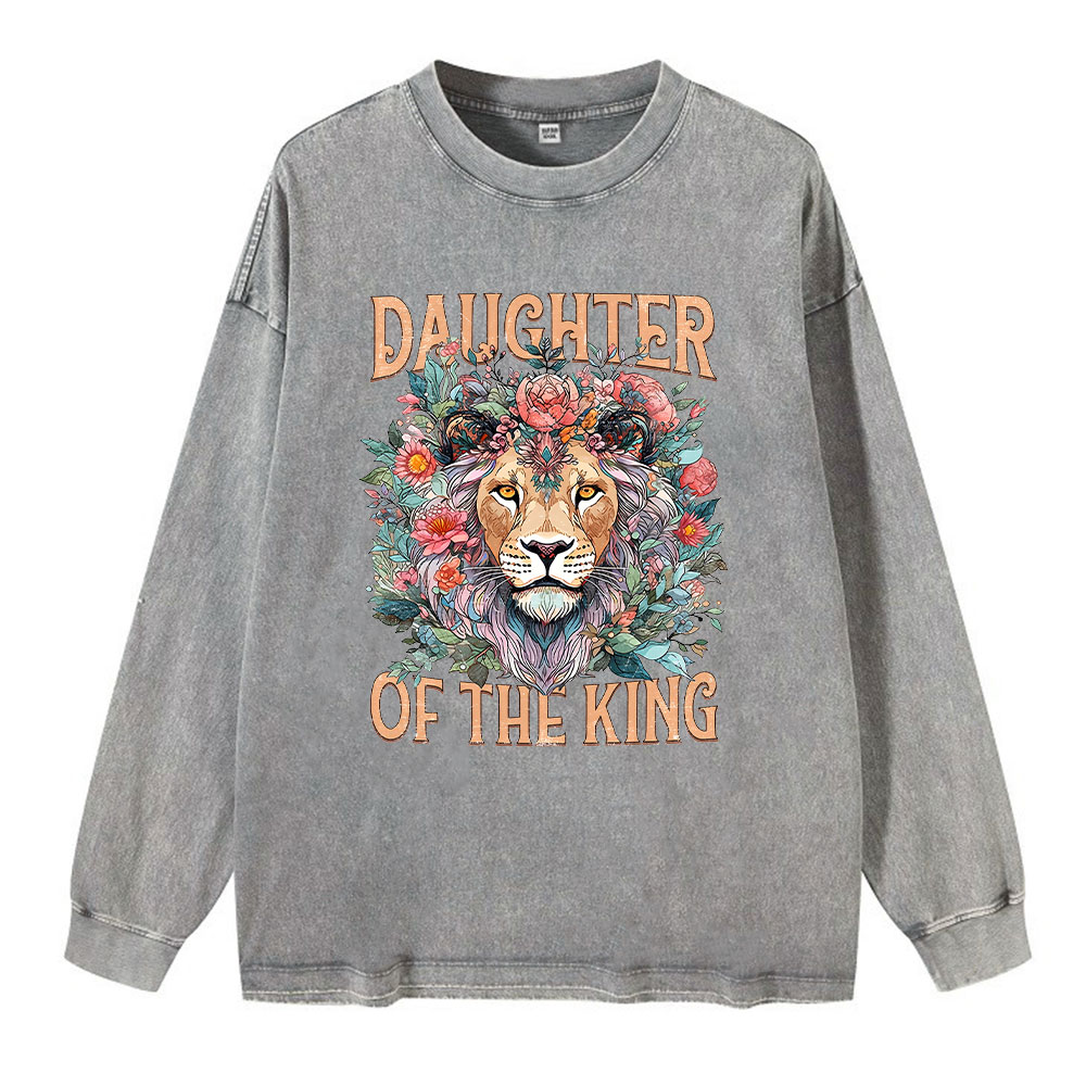 Daughter Of The King Christian Washed Long Sleeve T-Shirt