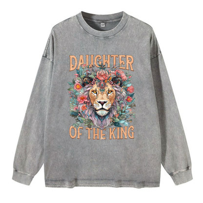 Daughter Of The King Christian Washed Long Sleeve T-Shirt