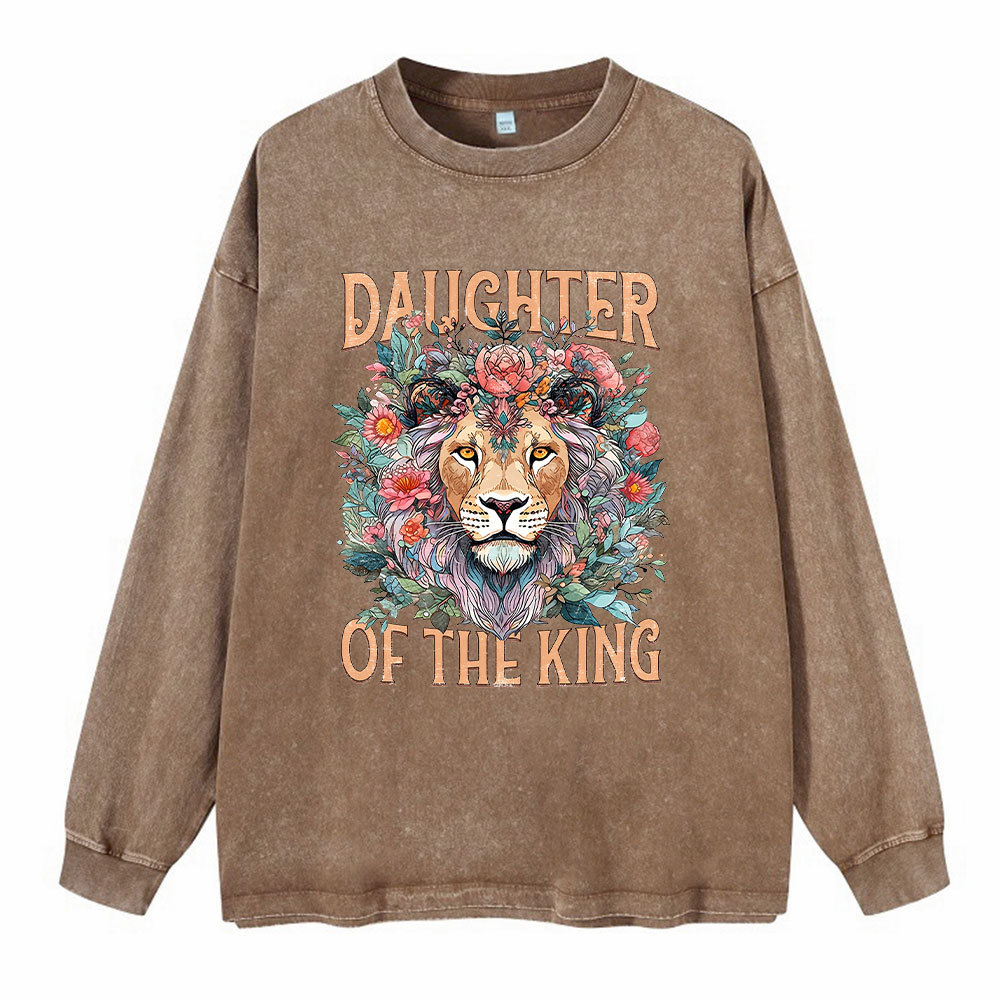 Daughter Of The King Christian Washed Long Sleeve T-Shirt
