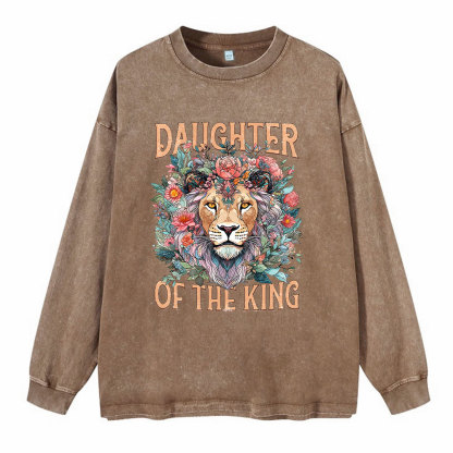 Daughter Of The King Christian Washed Long Sleeve T-Shirt