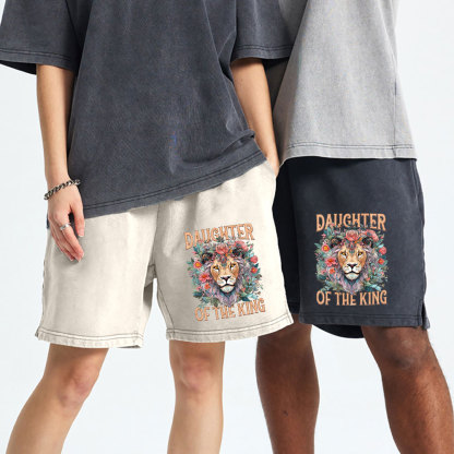 Daughter Of The King Christian Washed Shorts