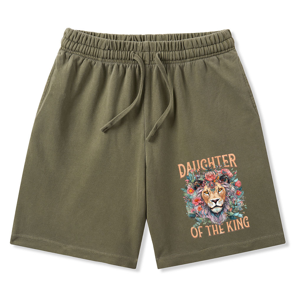 Daughter Of The King Christian Washed Shorts