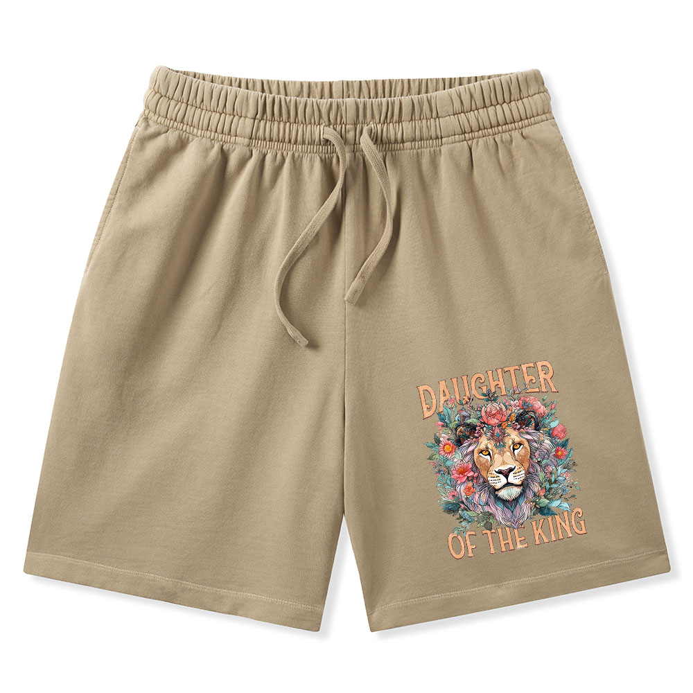 Daughter Of The King Christian Washed Shorts
