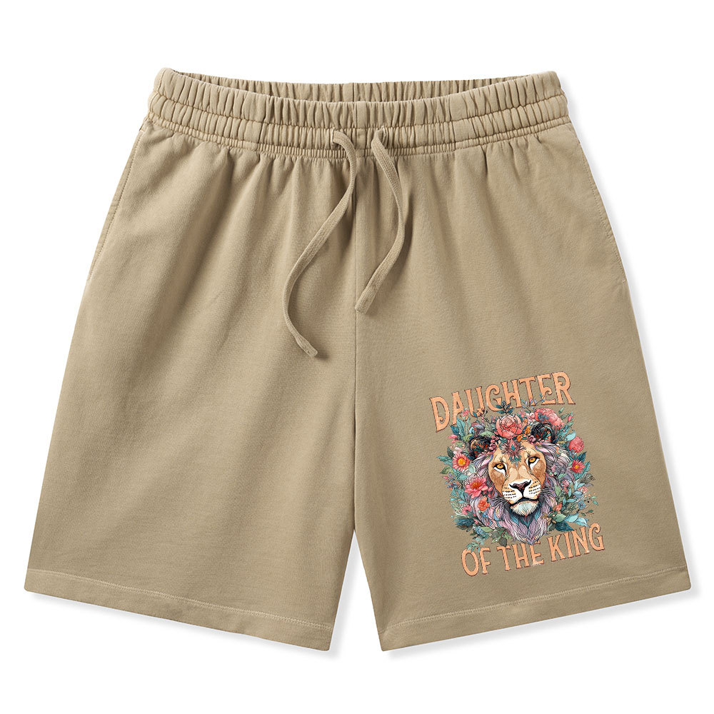 Daughter Of The King Christian Washed Shorts