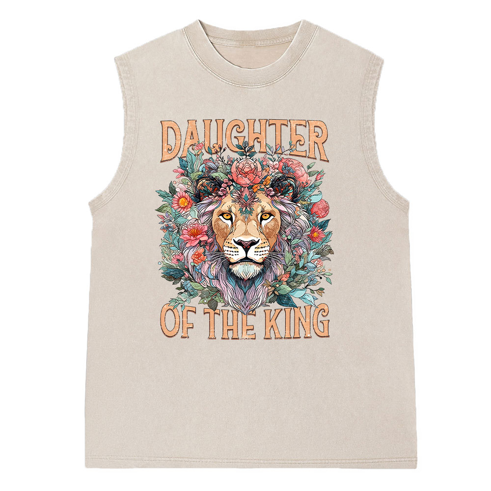 Daughter Of The King Christian Washed Sleeveless Tee