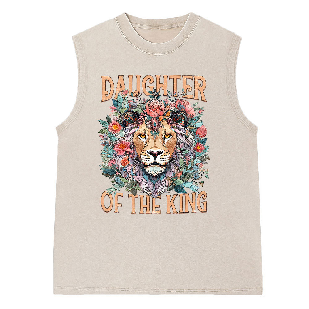 Daughter Of The King Christian Washed Sleeveless Tee